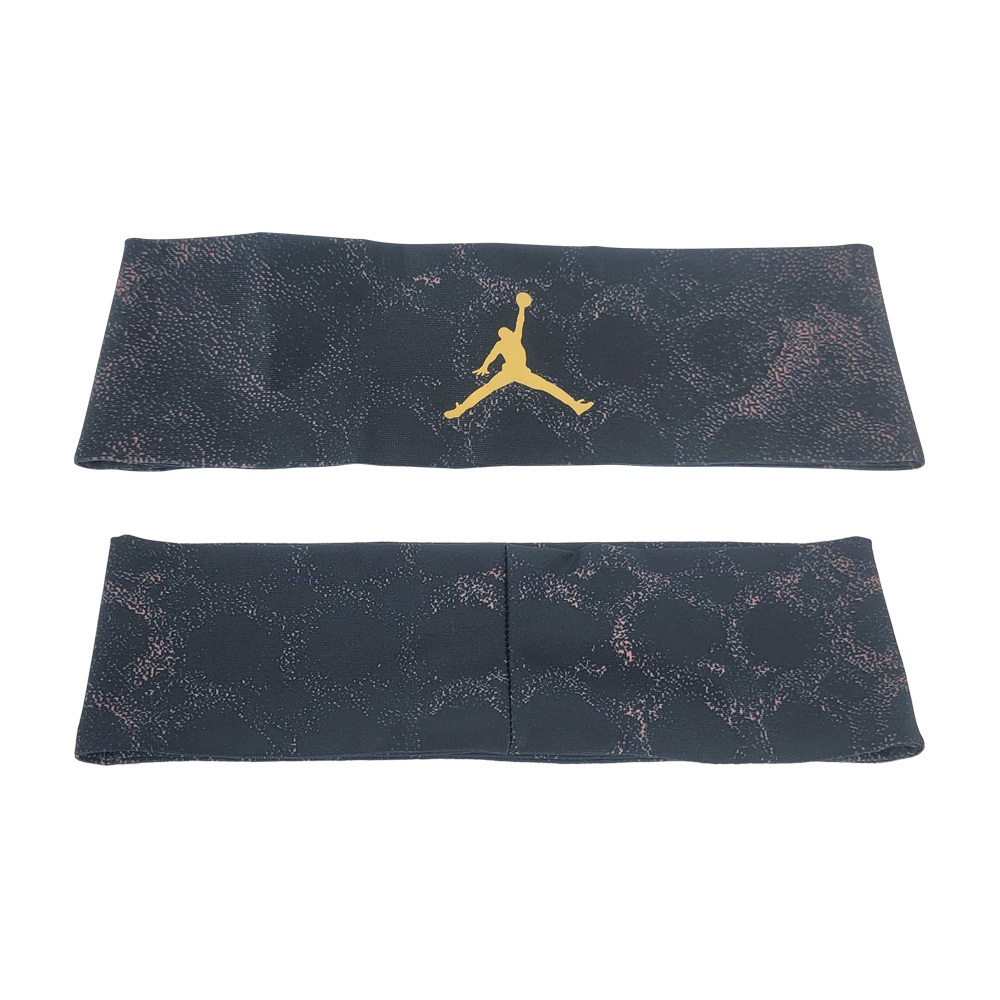 NIKE JORDAN FURY 頭帶 止汗髮帶 健身 訓練 戶外 運動 飛人喬丹 吸汗 乾爽 透氣 彈性 柔軟 黑金, , large