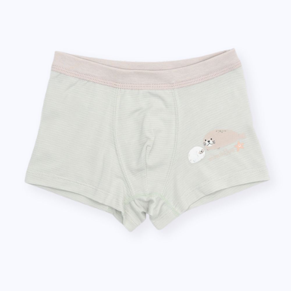 minihope美好的親子生活-男童四角褲-溫柔對話的海豹, , large