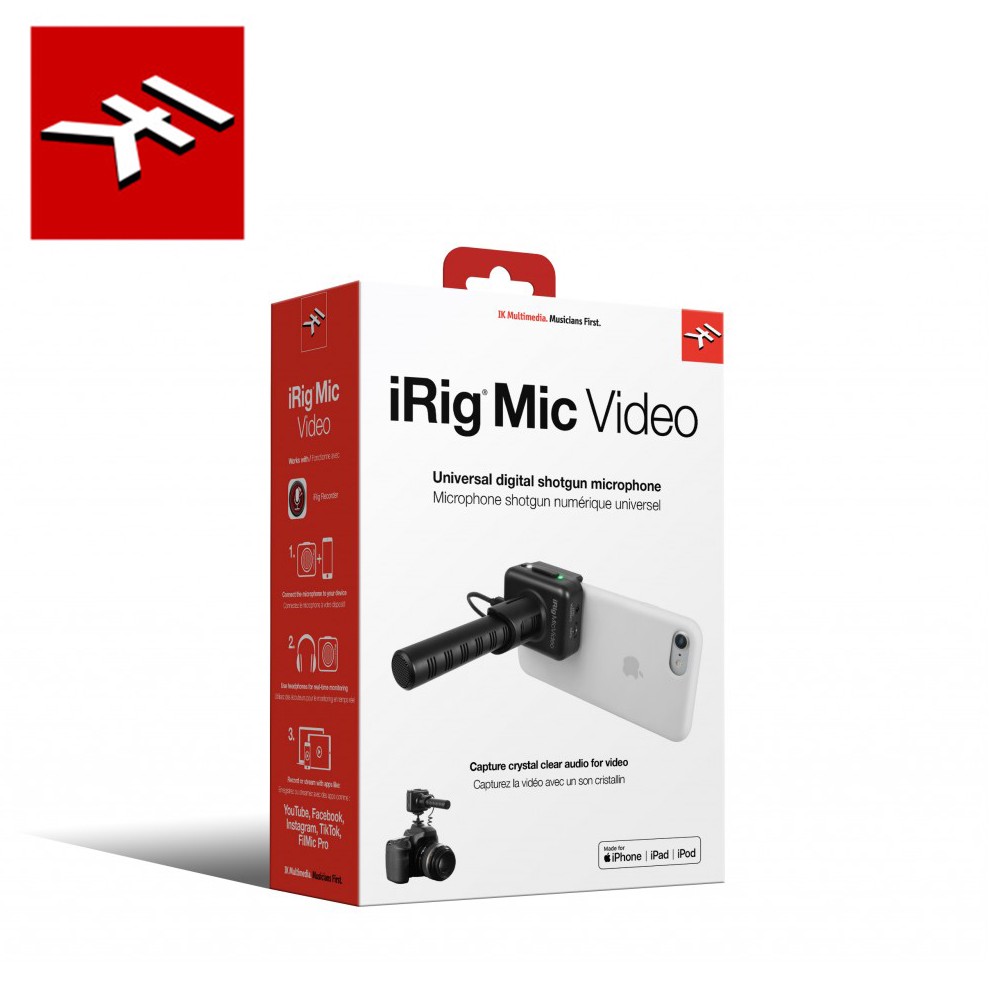 IK Multimedia iRig Mic Video 指向性收音麥克風【敦煌樂器】, , large