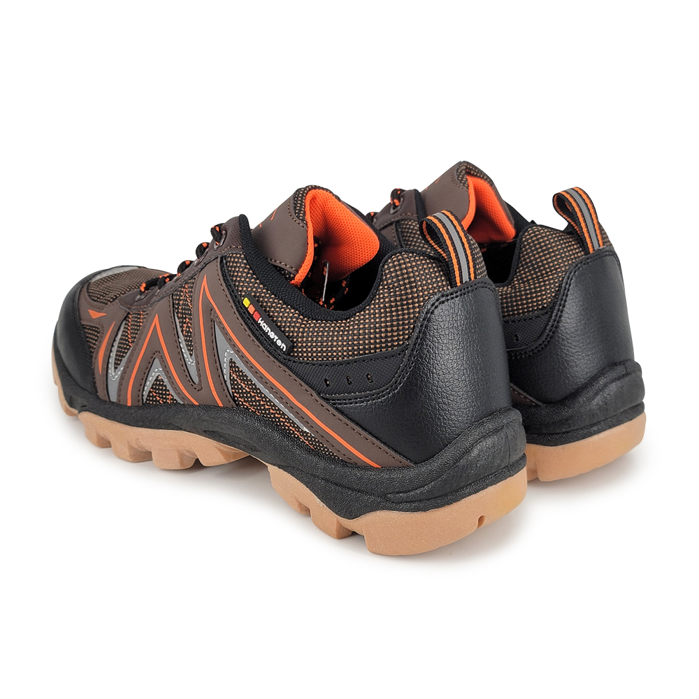 HANG TEN 防潑水透氣運動鞋 男運動鞋 男鞋 戶外鞋 慢跑鞋 吸濕 排汗 輕量 緩震 散熱 減壓 止滑 咖啡 黑, , large