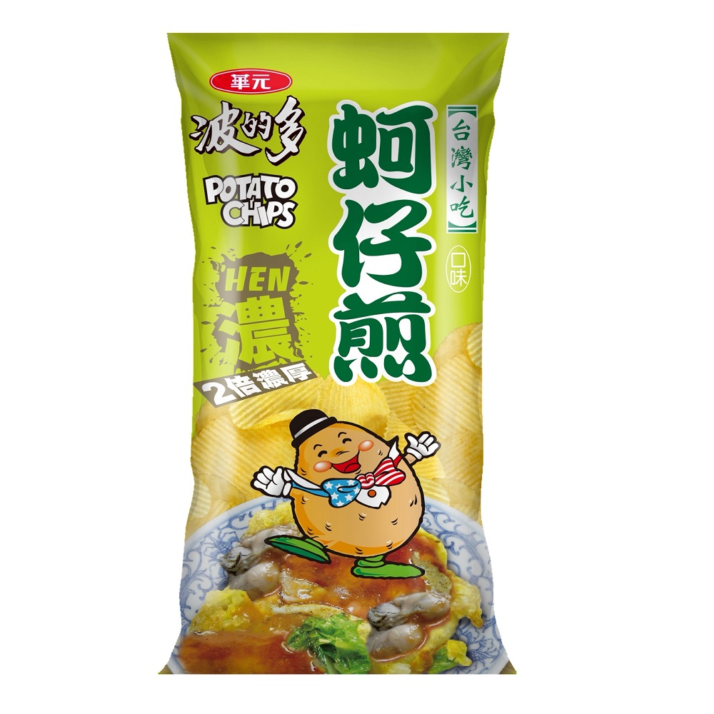 華元波的多洋芋片濃厚蚵仔煎口味59.5g*14入, , large