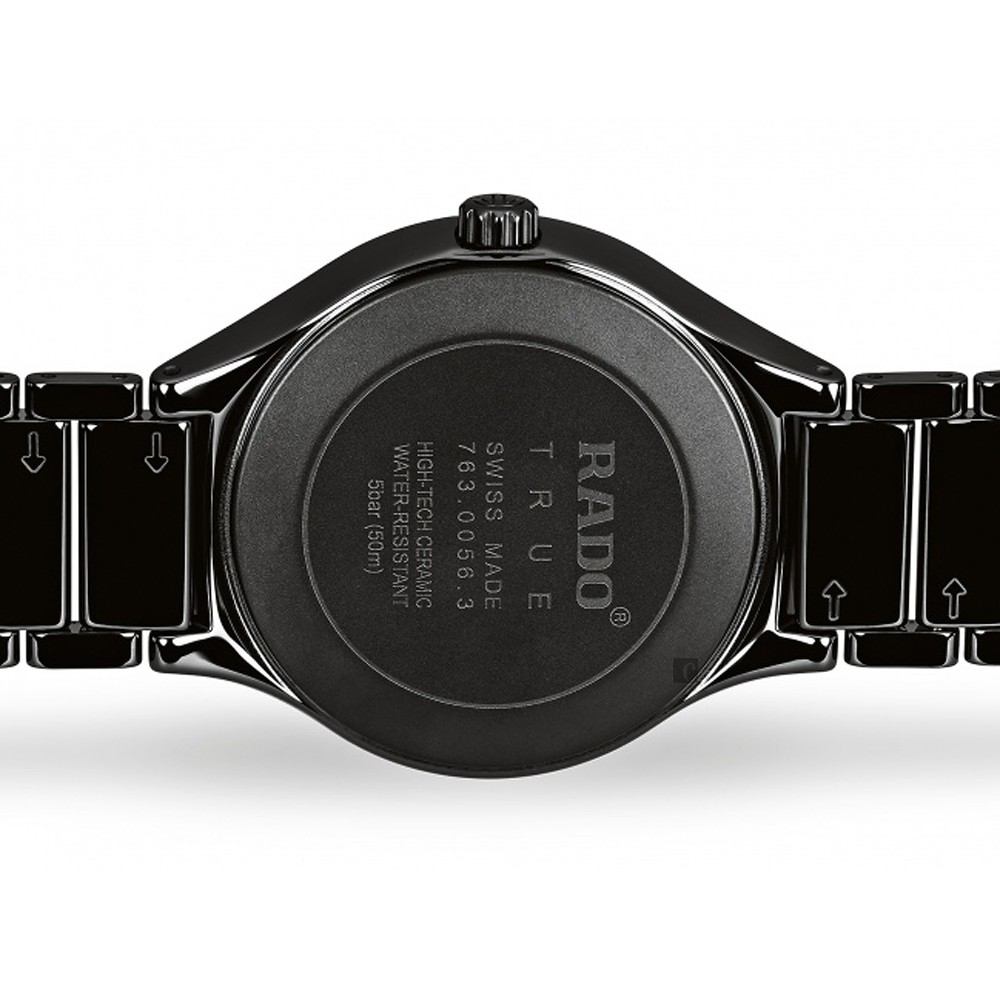 RADO 雷達 TRUE真系列鑽石陶瓷機械腕錶-40mm R27056732, , large