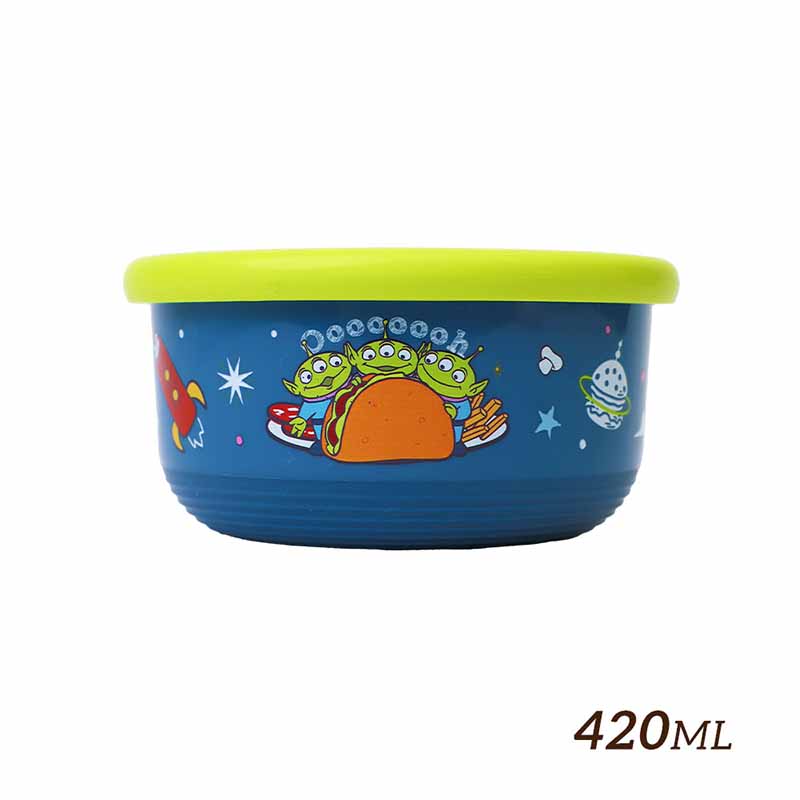 『HOUSUXI‧舒希』迪士尼玩具總動員系列-三眼怪-不鏽鋼雙層隔熱碗420ml(A3), , large