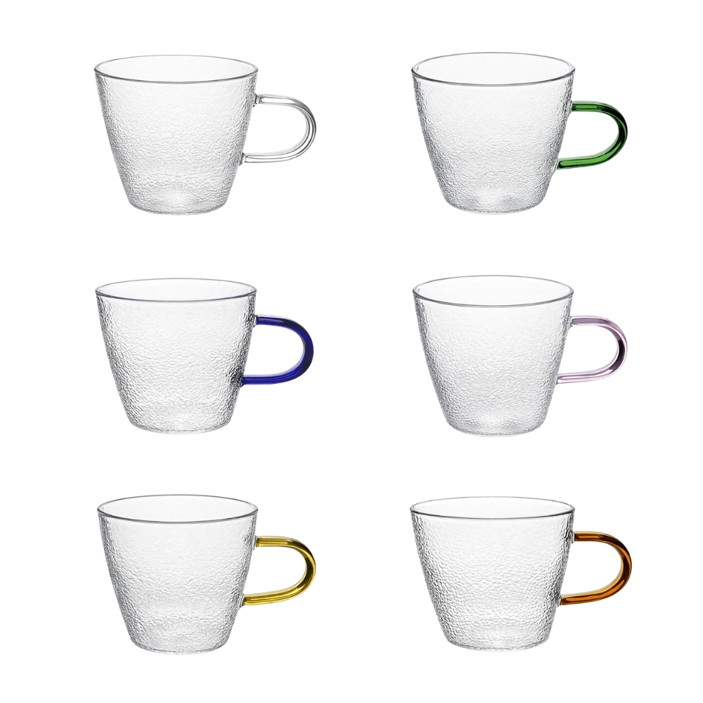 【GlassKing】GK-315 耐熱玻璃杯 一盒六色 迷你玻璃杯 試飲杯 咖啡杯 水杯 茶杯 酒杯, , large
