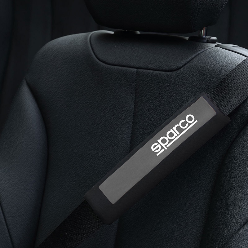 SPARCO Seat Belt Pads, 紅色, large