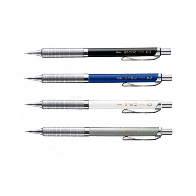 【 Pentel 飛龍 】 ORENZ 按一下自動鉛筆-金屬握軸 0.2mm /支 XPP1002G(筆桿顏色隨機出貨), , large