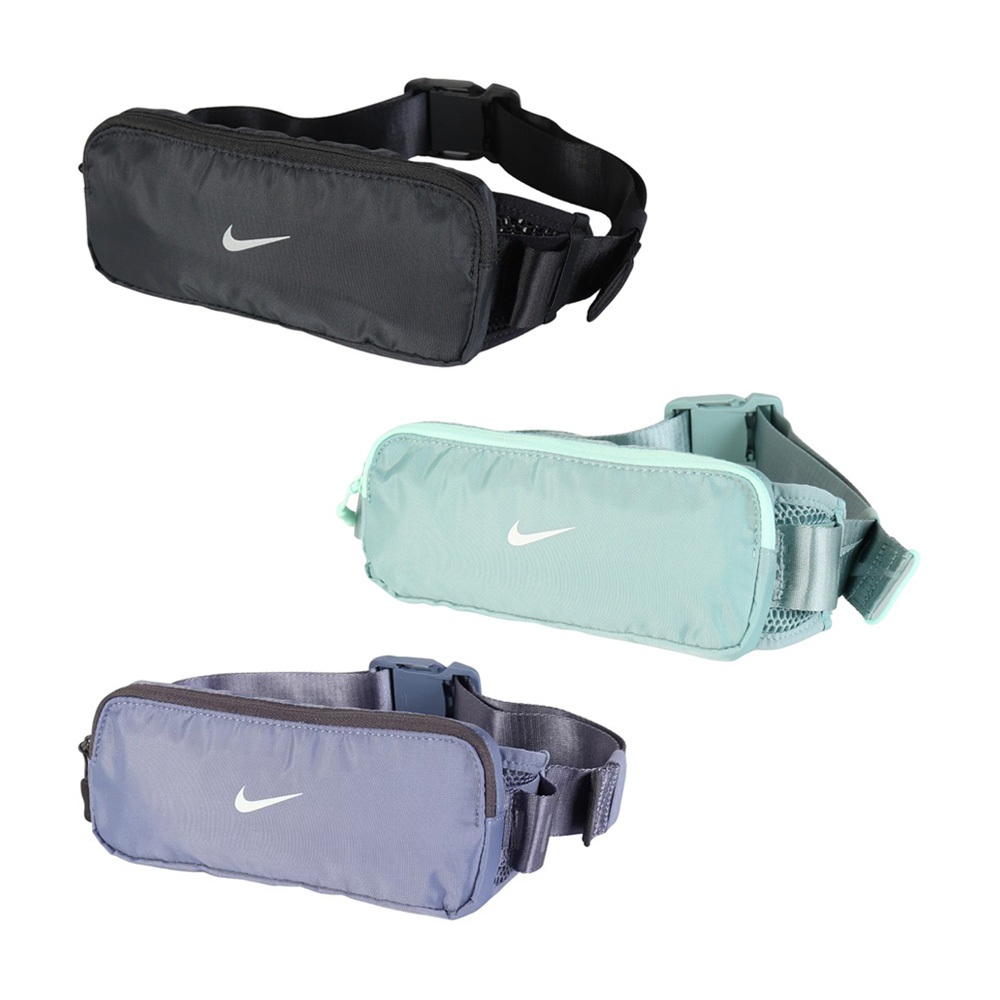 NIKE TEMPO 腰包 運動腰包 隨身包 休閒 慢跑 戶外 時尚 鑰匙掛勾 反光 舒適 減少晃動 黑 薄荷綠 灰藍, , large