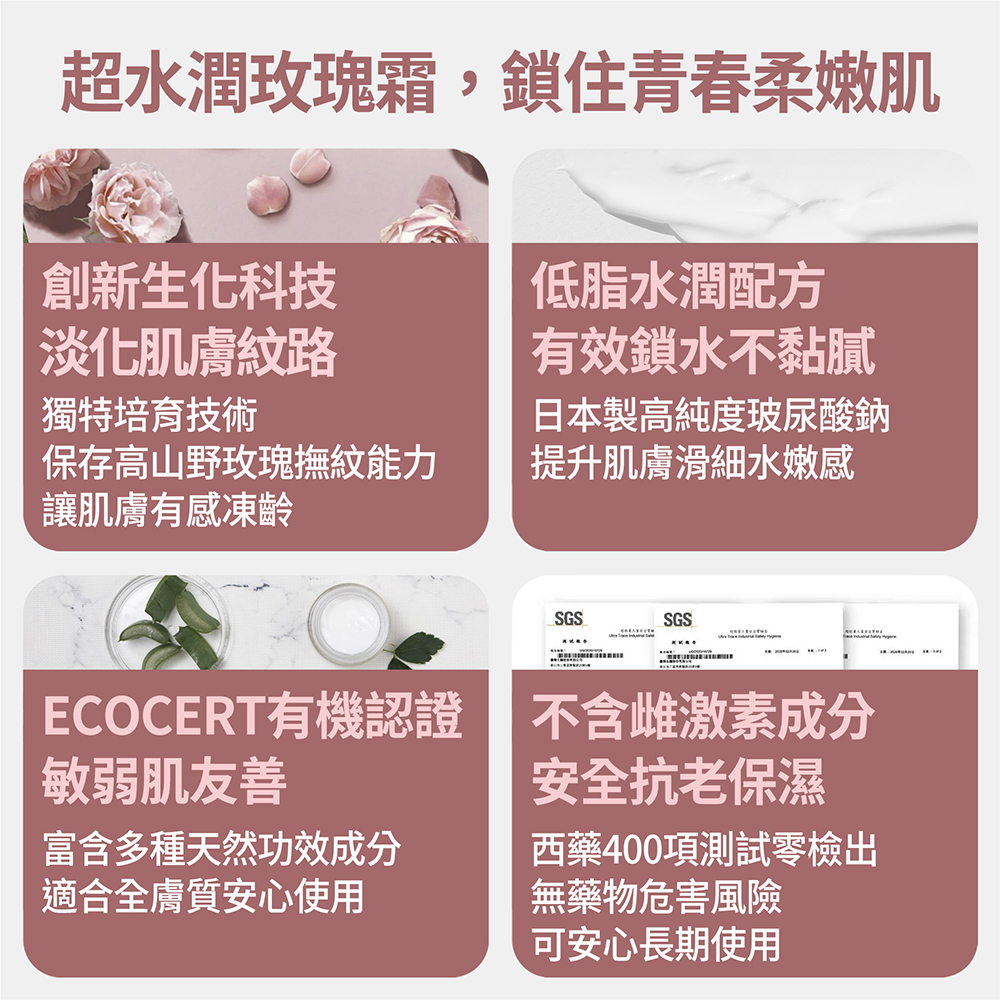 【FJ豐傑生醫】玫瑰鎖水凍齡霜-60ml/瓶(鎖水抗老ｘ平衡油脂), , large