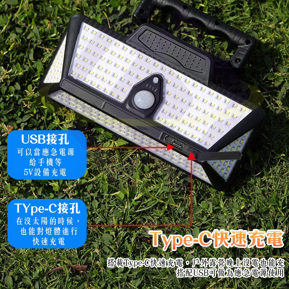 Motion Sensor Solar Clip Light / Three-Color Light / 1 Unit, , large