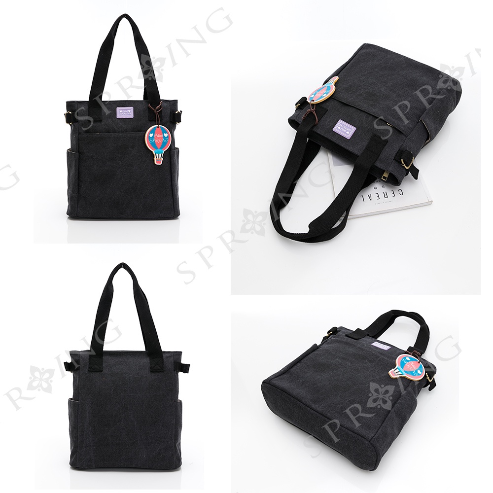 SPRING-日式簡約帆布袋 復古帆布肩背包 帆布側背包 A4可放手提肩背豎款帆布包-多色, , large