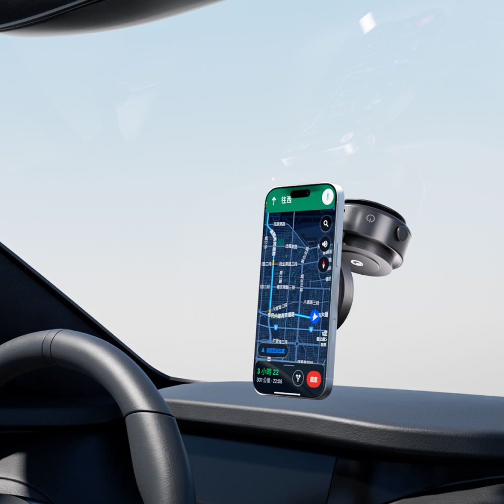 MOZTECH MST03 真空吸盤手機支架(黑), , large