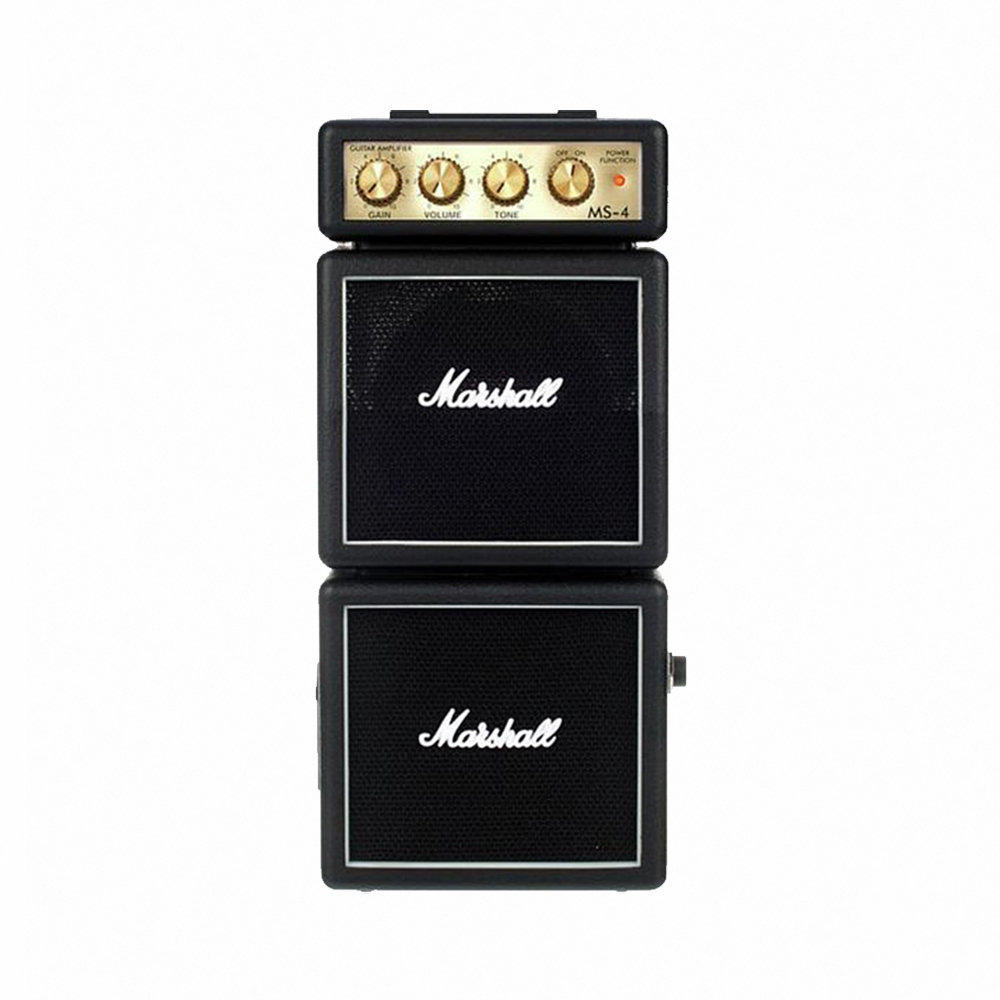 Marshall MS-4 Micro Stack 2瓦 攜帶型 雙層迷你電吉他音箱 黑色【敦煌樂器】, , large