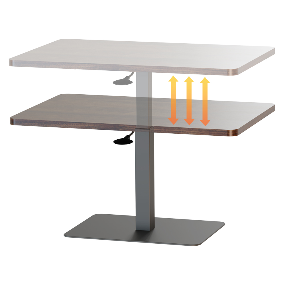 [KAKU] Pneumatic Height Adjustable Coffee Table, 松露棕, large