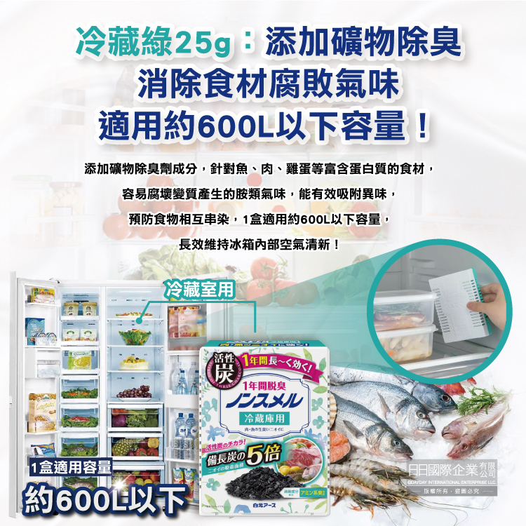 [日日好物]日本Hakugen白元-長效約1年備長炭活性炭5倍冰箱除臭盒1入/盒-冷凍藍20g(冷藏室脫臭顆粒,冷凍庫防潮除濕劑,消臭去味竹炭淨味劑,吸附異味), , large