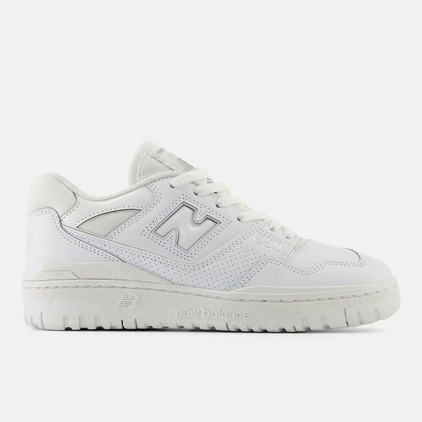 Kixpress-New Balance 女 休閒鞋 B楦 復古 經典 簡約 NB 550 皮革 百搭 穿搭 白 [BBW550EC], , large