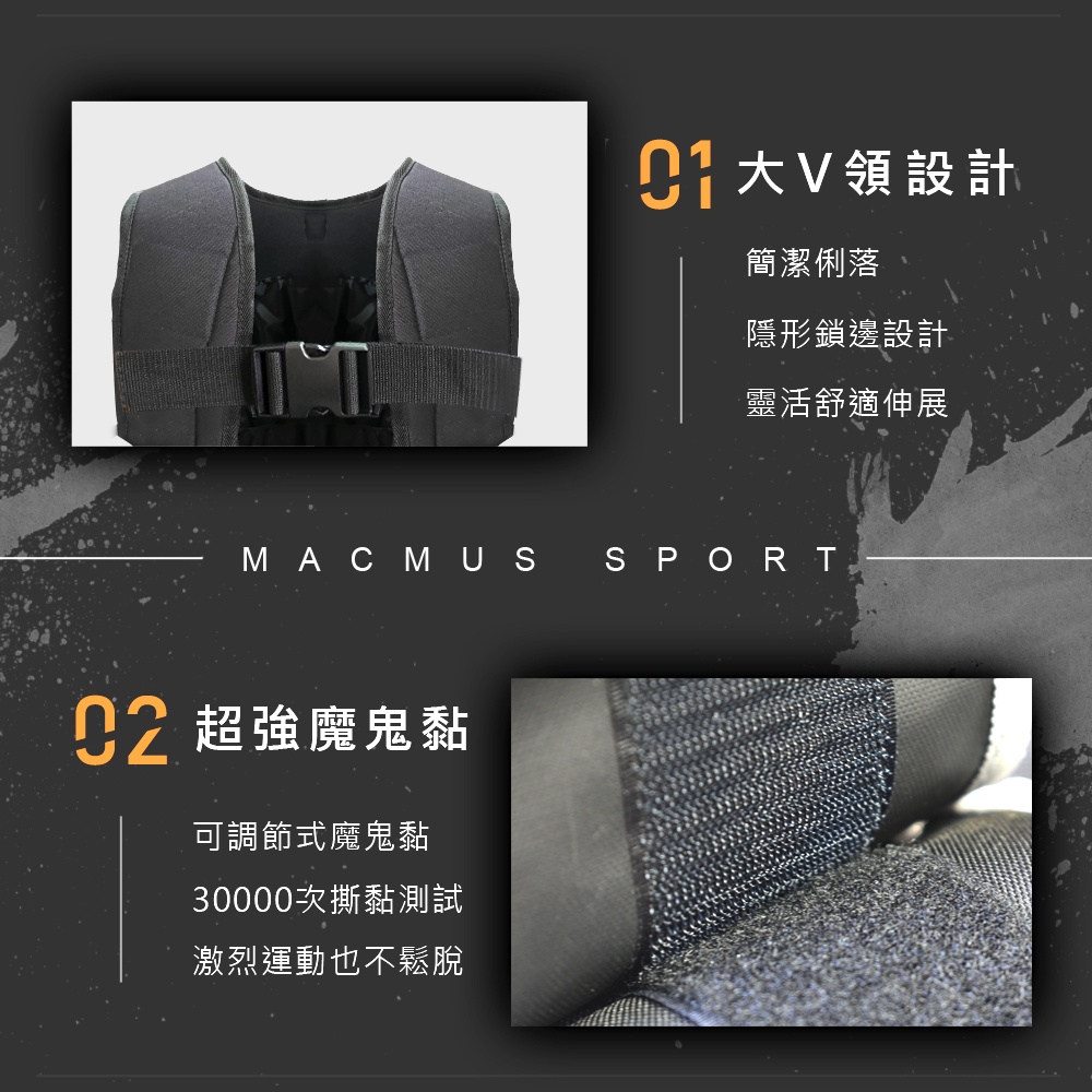 【MACMUS 現貨】『1-15公斤』男女負重背心加重背心加重衣加重背心復健背心復健加重衣Weighted Vest, , large