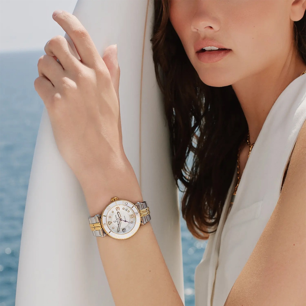 CHARRIOL 夏利豪 St-Tropez系列 運動風鑽石機械錶-36mm SF36AWY.921.004, , large