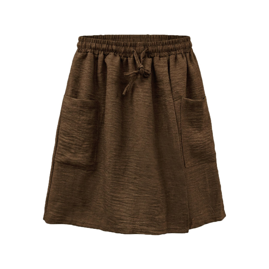 冰皺垂感一片式褲裙 TM-8002, , large