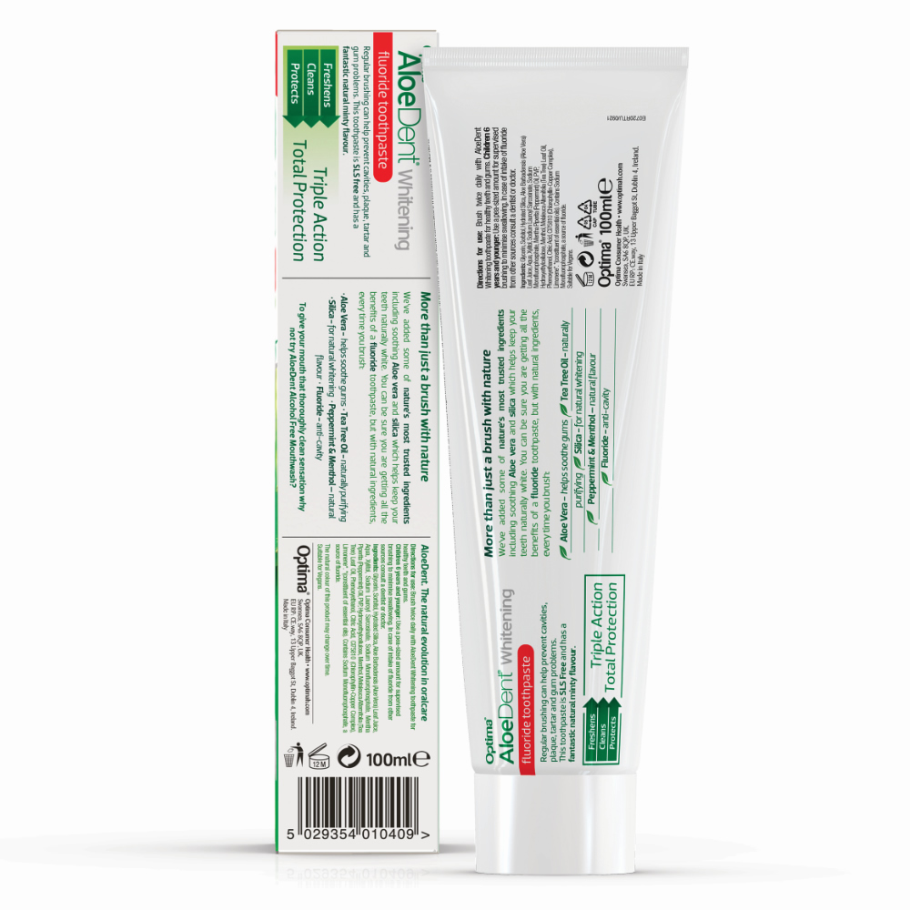 英國Aloe Dent-淨亮白牙膏(含氟 100ml x 2入), , large