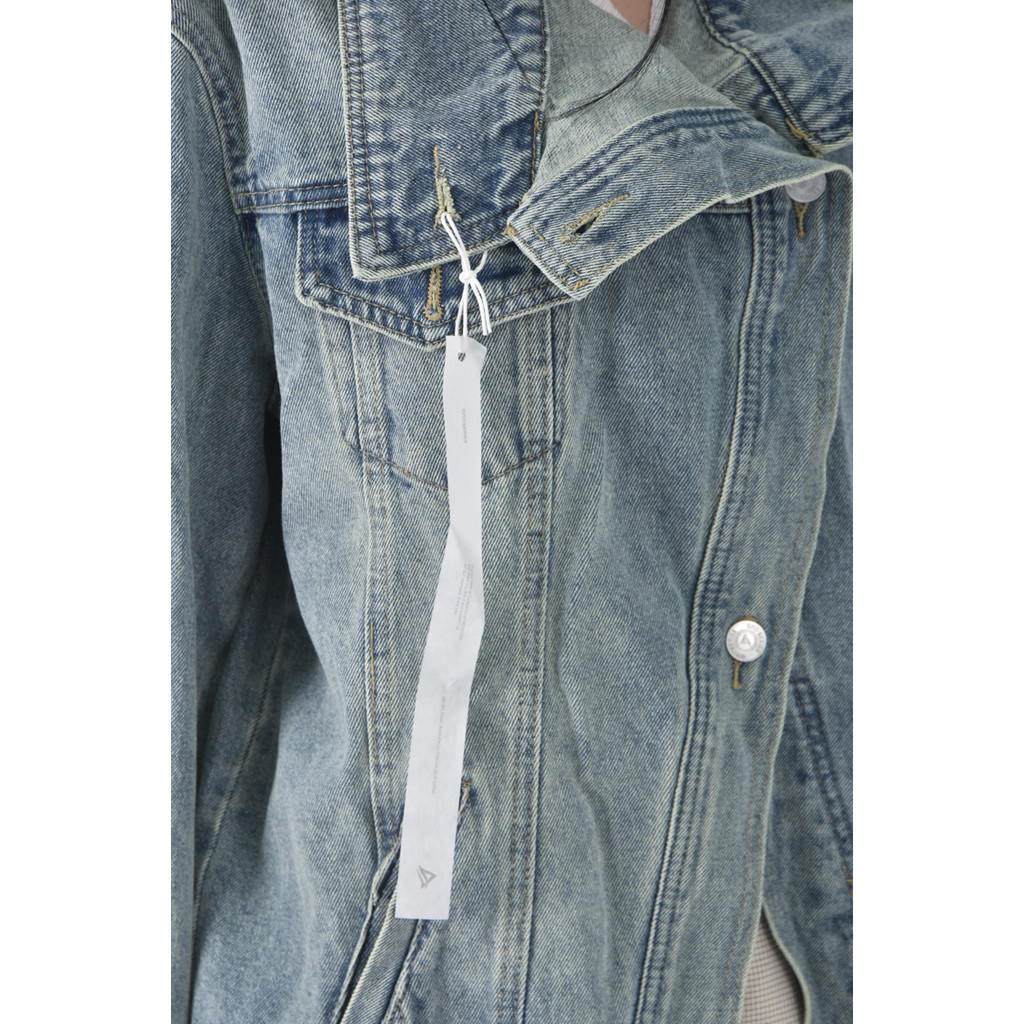 (S) jeans丹寧牛仔質感藍色外套二手衣, , large