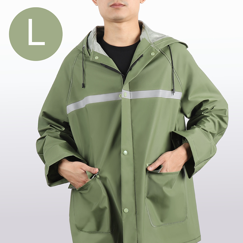 PVC protection raincoat, , large