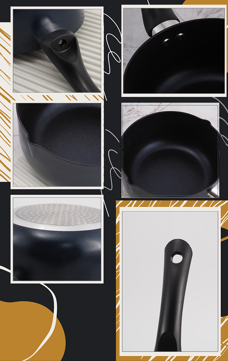 樂司廚品/鑽石不沾單把湯鍋-22cm-2支, , large