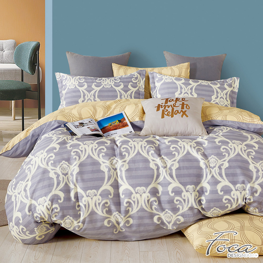 【FOCA】Sure enough, it's auspicious | 200-thread count combed cotton graphene dual-use quilt and bedspread set - double, , large