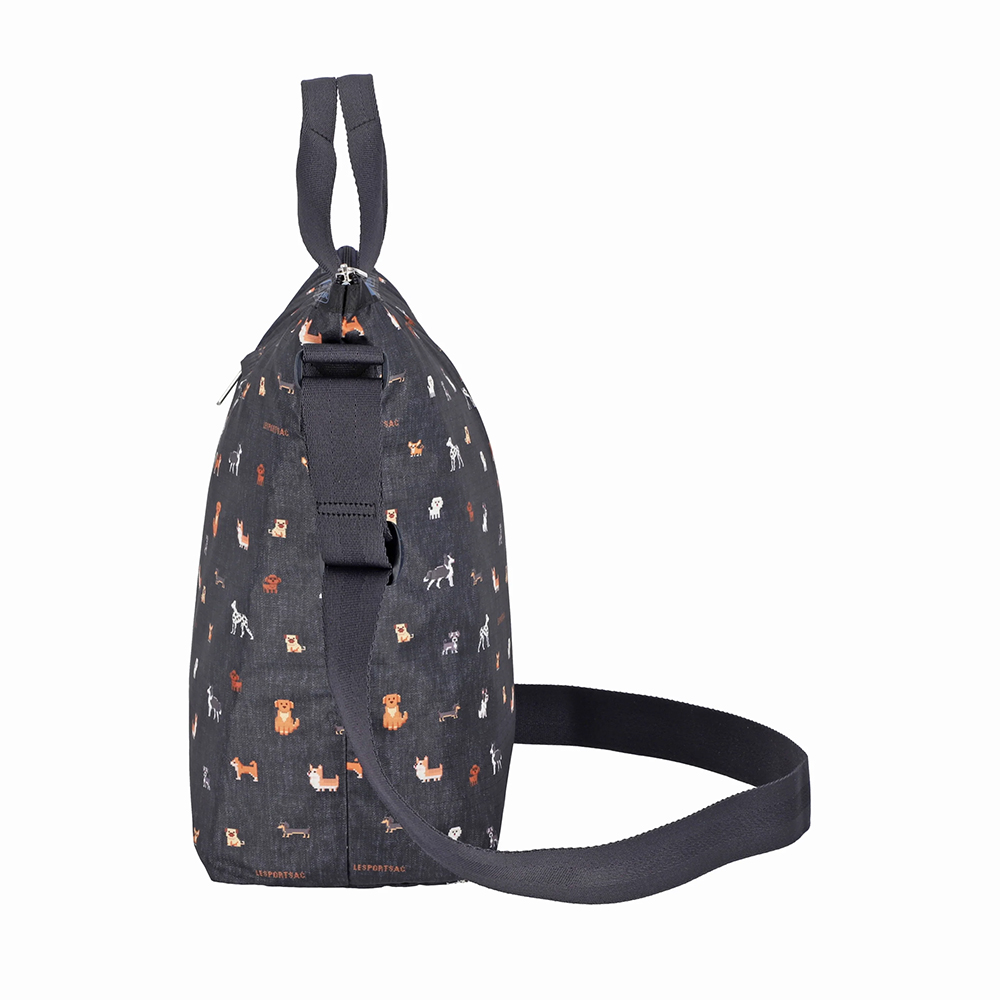 Lesportsac Deluxe Easy Carry Tote 手提肩背兩用托特包 購物袋 禮物 女包(像素小狗）, , large