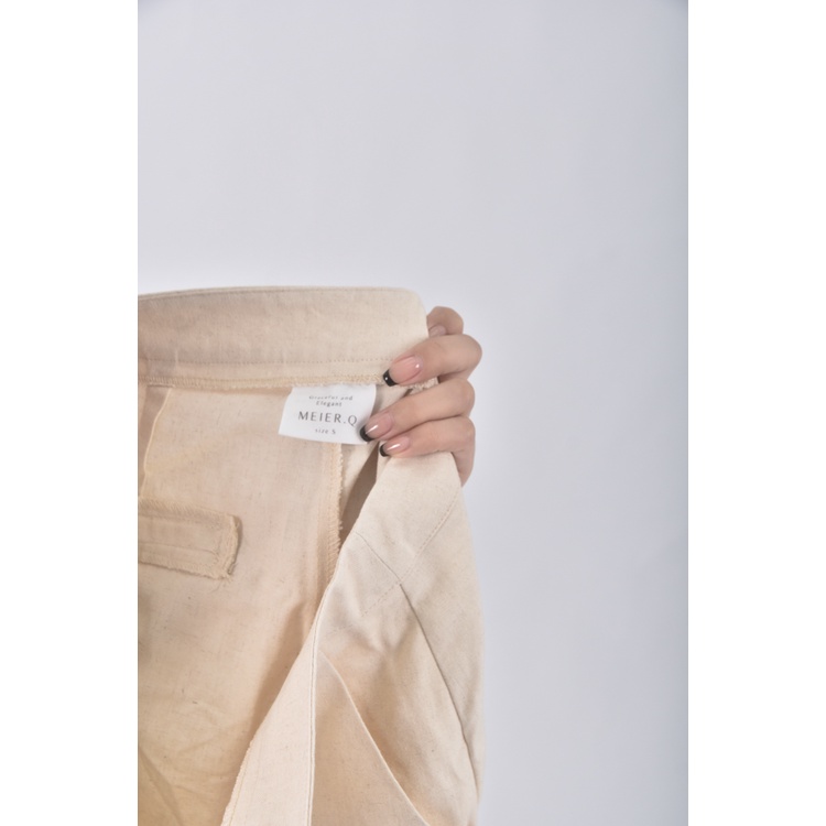 (S) meier q高腰杏色短褲二手衣, , large