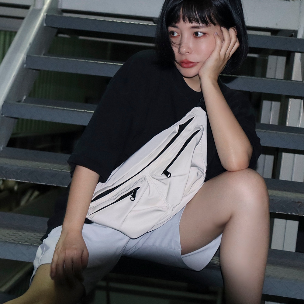 【YUNJOIN】EffoEaseQuick-access double-pocket crossbody bag, , large