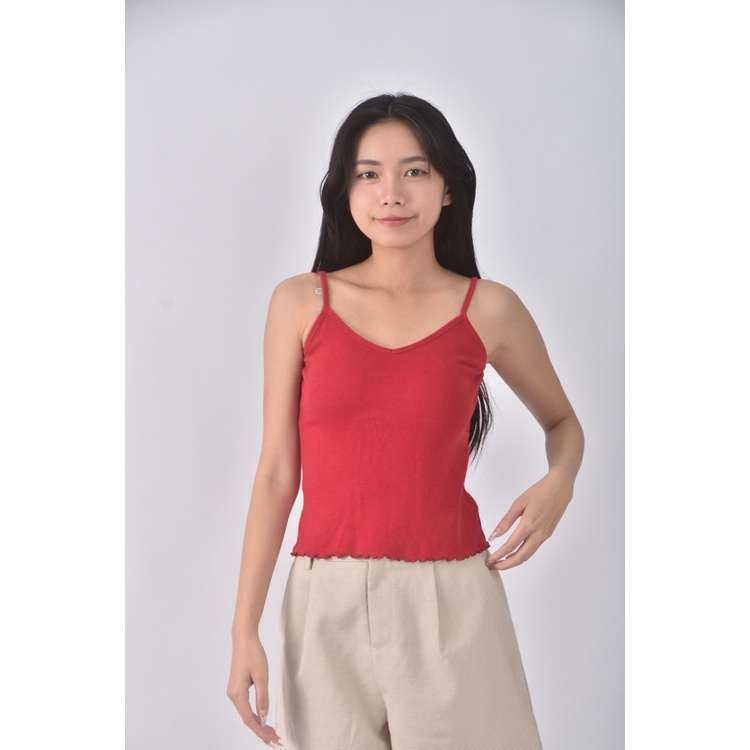 (S) pazzo質感吊帶紅色上衣二手衣, , large