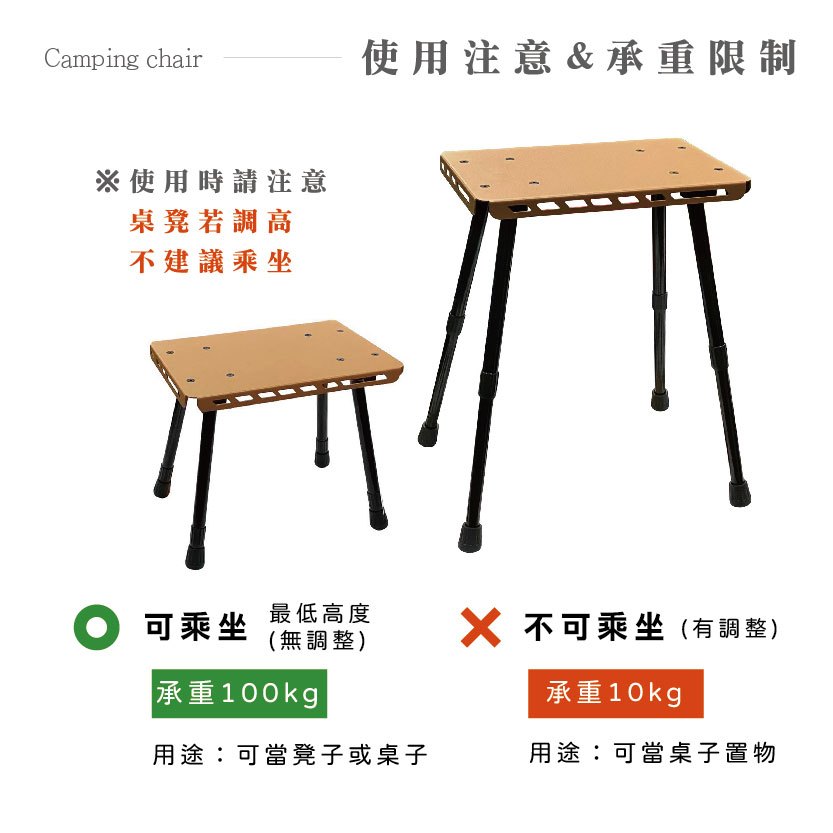 【Treewalker 萊茂】戰術鋁合金桌凳 (顏色隨機), , large