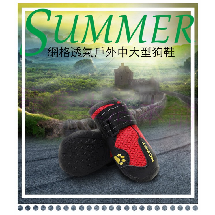 【寵愛生活本舖】狗狗鞋子 中大型狗狗透氣膠底外出鞋 大狗鞋 寵物鞋子