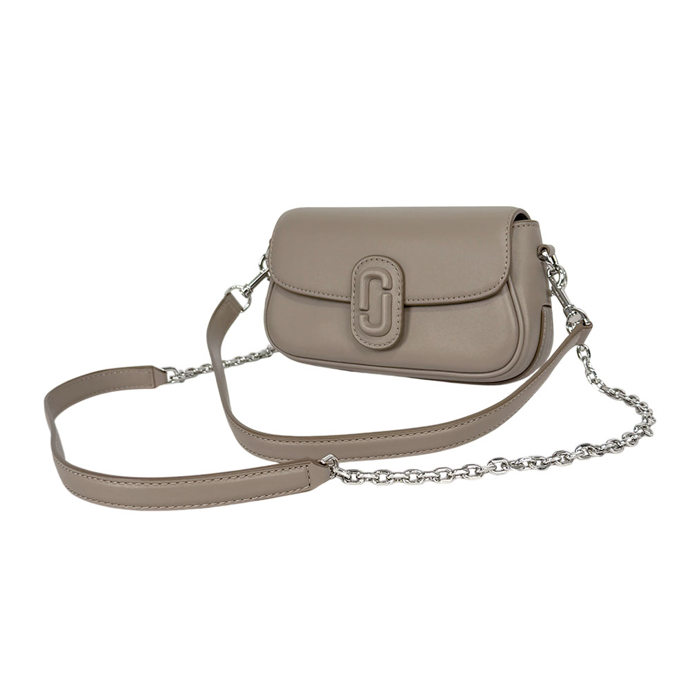 MARC JACOBS THE CLOVER 平滑皮革翻蓋二用包/水泥灰, , large