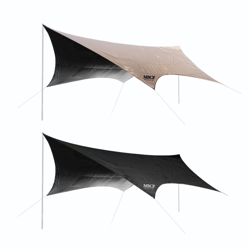 Hexagonal Tarp with Black Coating, , large