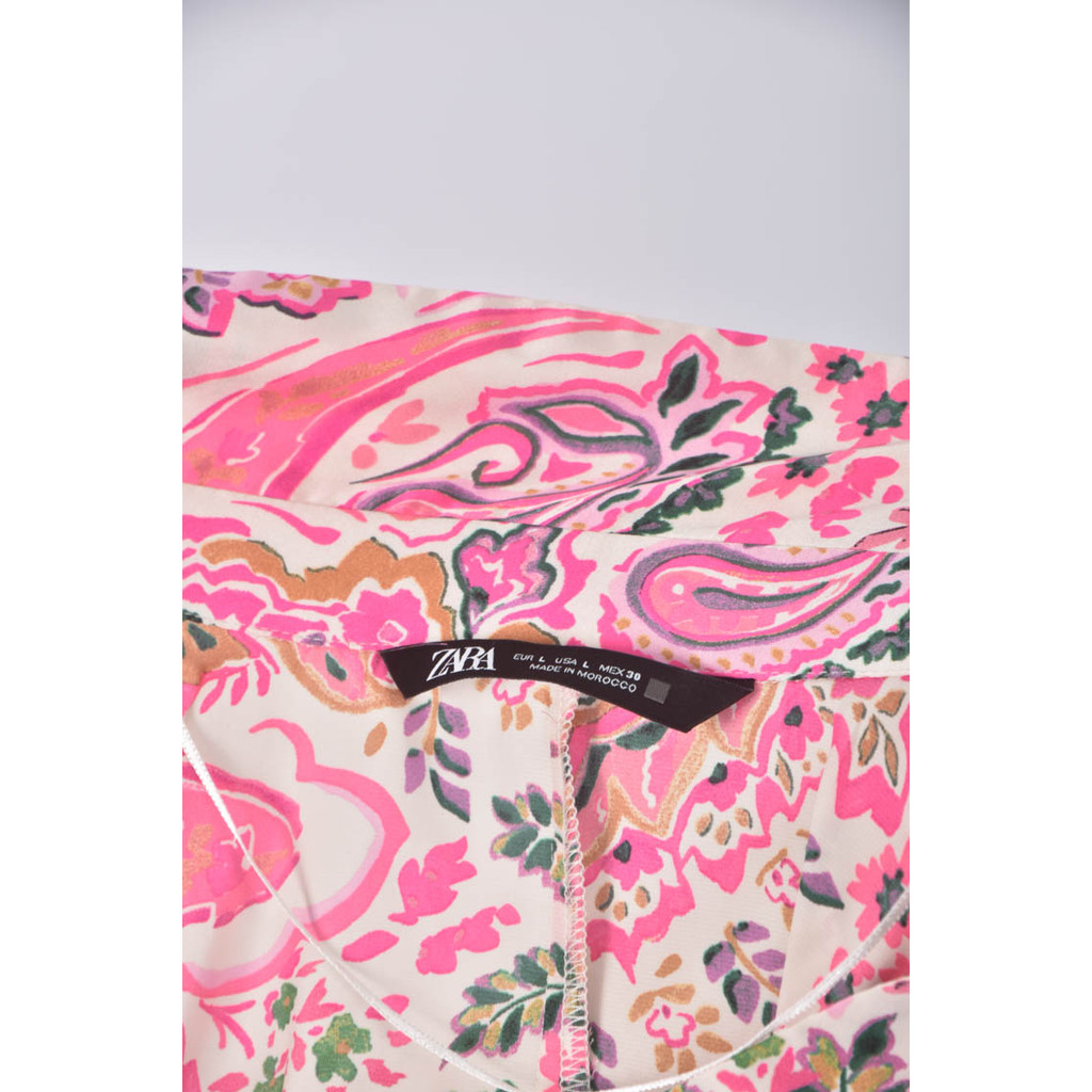 (S) 【Liya私服】zara粉色長袖上衣二手衣, , large