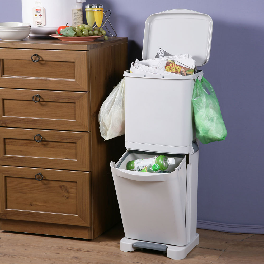 【真心良品】KEYWAY聯府 台北四分類垃圾桶40L垃圾桶, , large