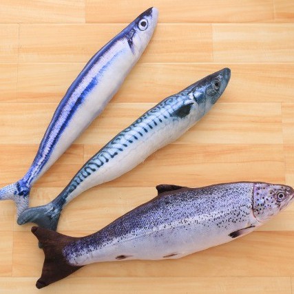 【寵愛生活本舖】送貓草！仿真絨毛貓薄荷玩具魚 貓咪玩具 貓草包 貓草玩具 寵物絨毛玩具 魚玩具 抱枕 逗貓 鯽魚 可拆洗, , large