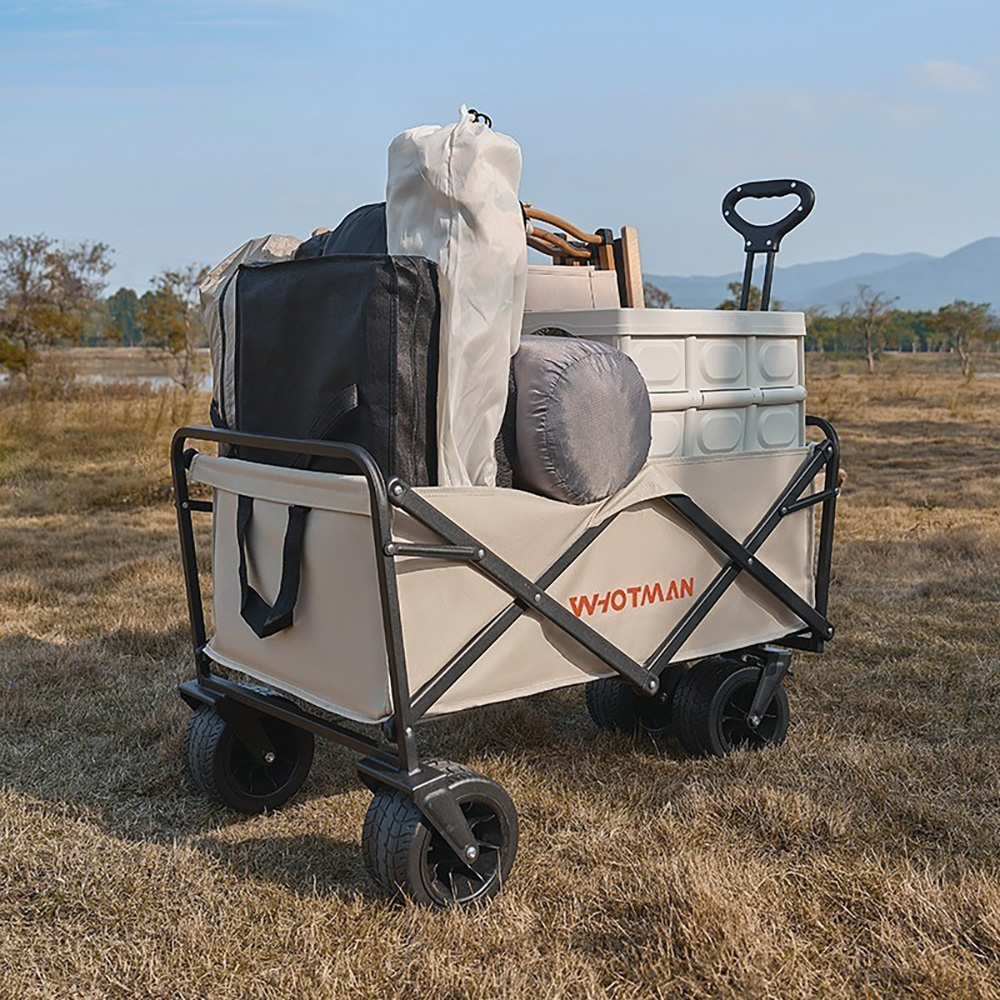 Whotman - 3-Second Folding Large Capacity Disc Brake Tank Camper Van - Off-White, , large