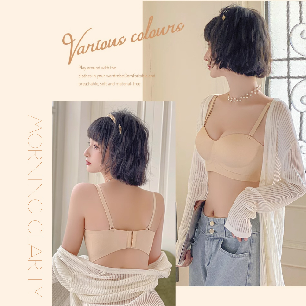 [夢巴黎] 一片式無痕半杯內衣, , large