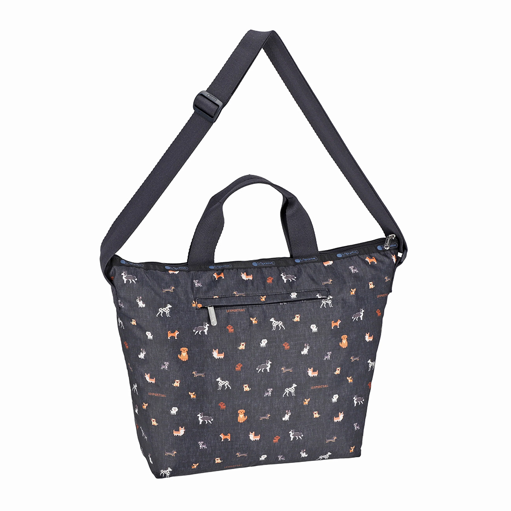 Lesportsac Deluxe Easy Carry Tote 手提肩背兩用托特包 購物袋 禮物 女包(像素小狗）, , large