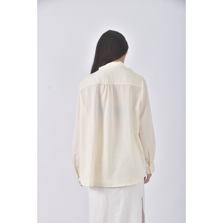 (XXL) uniqlo質感黃色襯衫上衣二手衣, , large