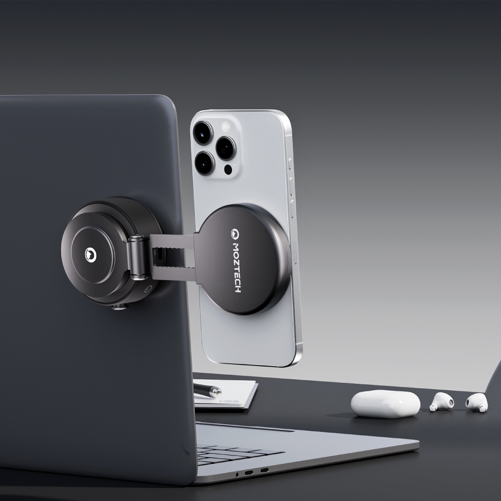 MOZTECH MST03 真空吸盤手機支架(黑), , large