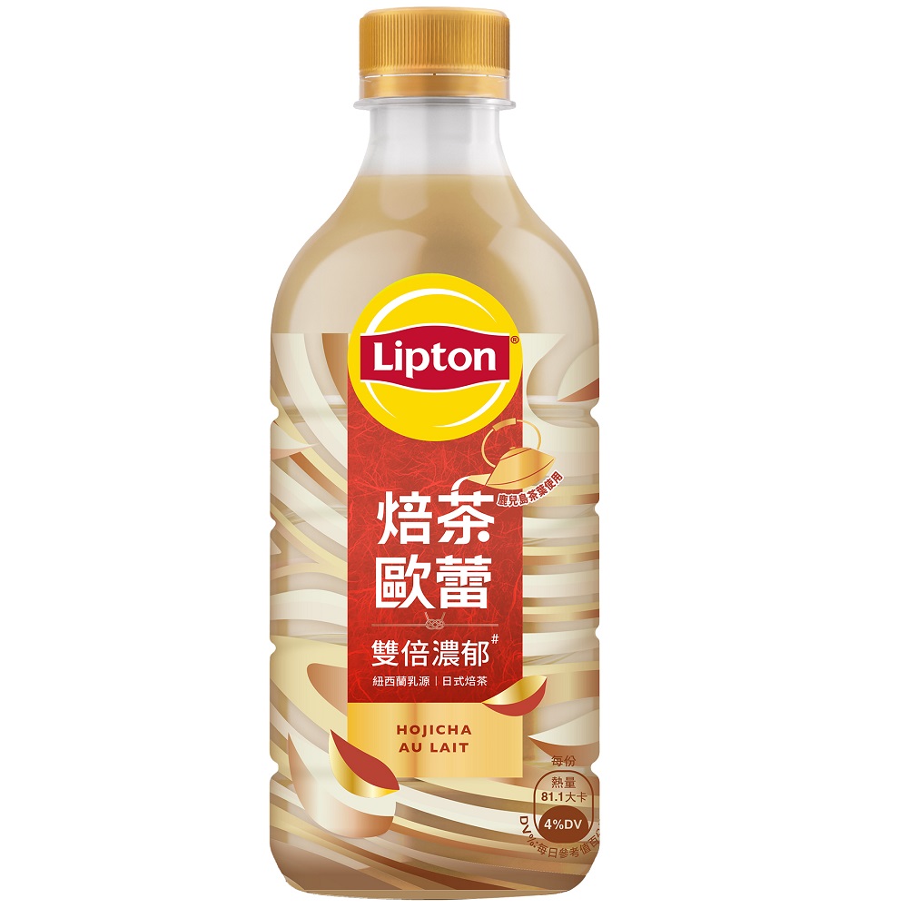 立頓焙茶歐蕾 425ml, , large