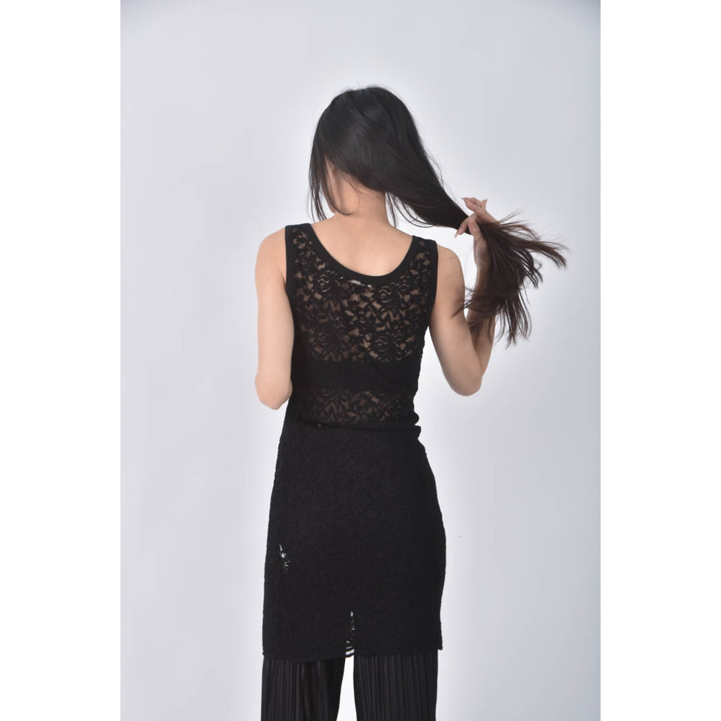 (S) northland透紗黑色洋裝二手衣, , large