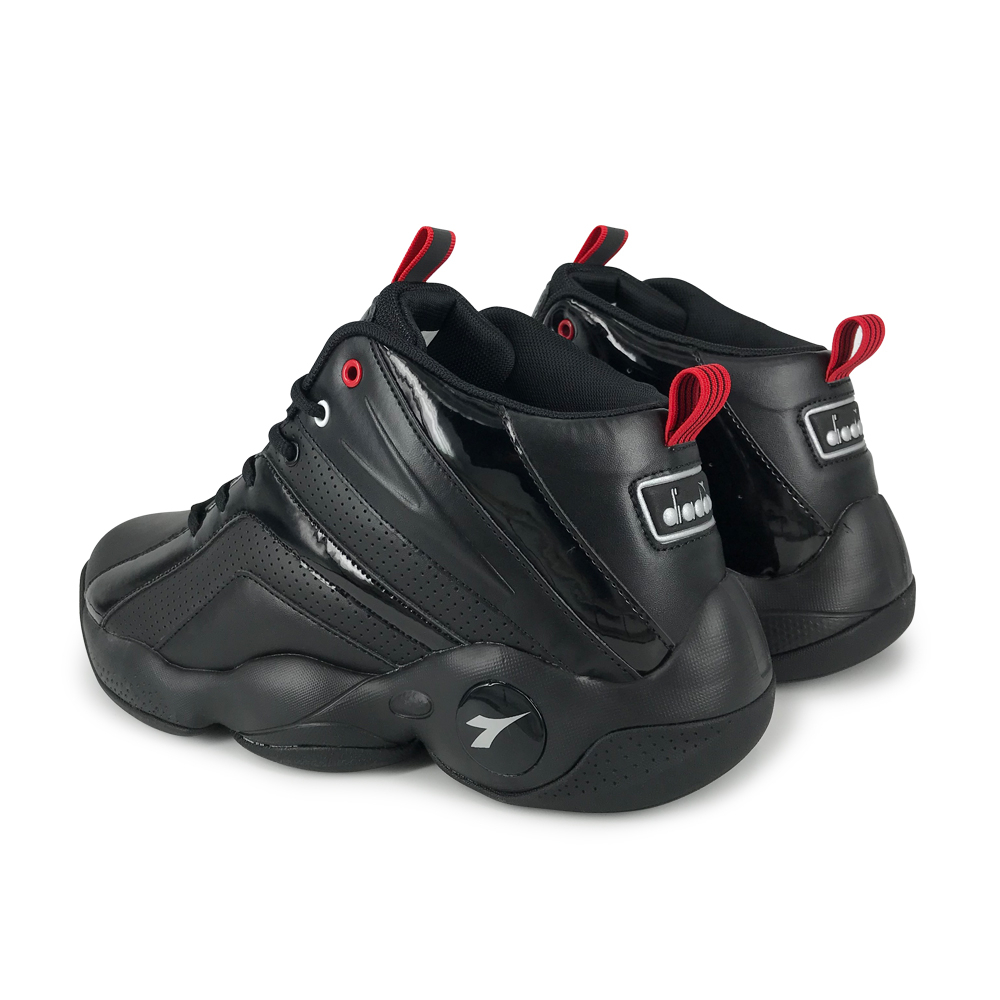 DIADORA迪亞多那 寬楦耐用籃球男鞋 男運動鞋 籃球鞋 寬楦 寬腳板 反光 輕量 吸震 回彈 減壓 防滑 黑 白黑, , large