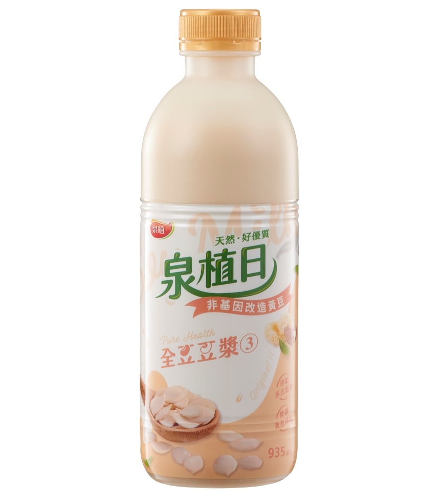 泉植日-全豆豆漿3(杏仁銀耳)  935ml  (3入), , large