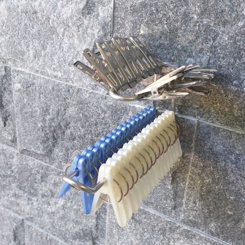 [Beargood sticker] Clip Hanger / Clothes Peg Rack (304 Stainless Steel), , large