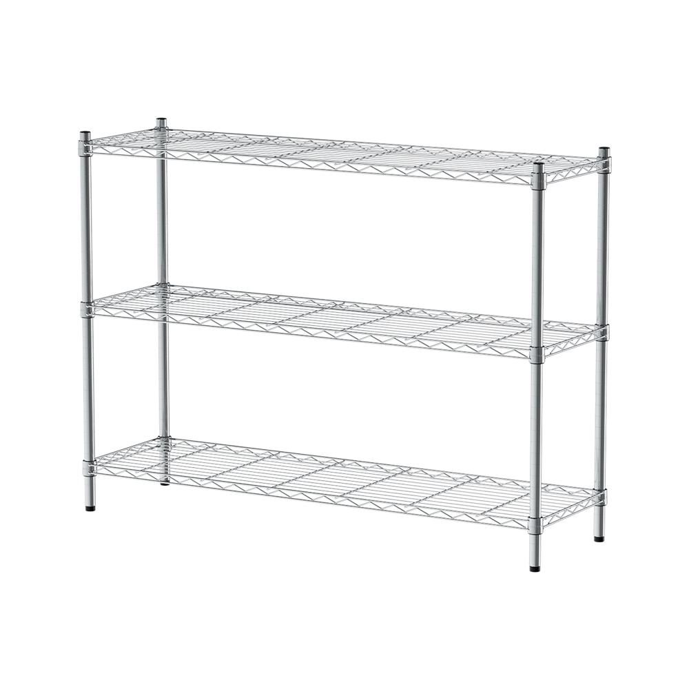 【Y HOUSE】120x35x90cm Lightweight Three-layer Iron Rack Iron Rack Shelf-Electroplating, , large