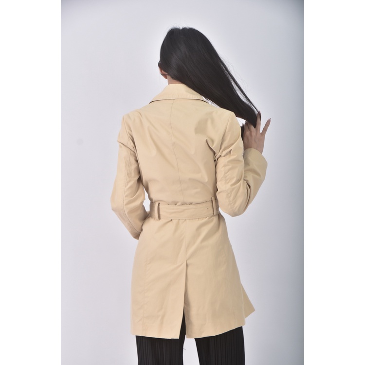 (M) united colors of benetton質感風衣杏色外套二手衣, , large